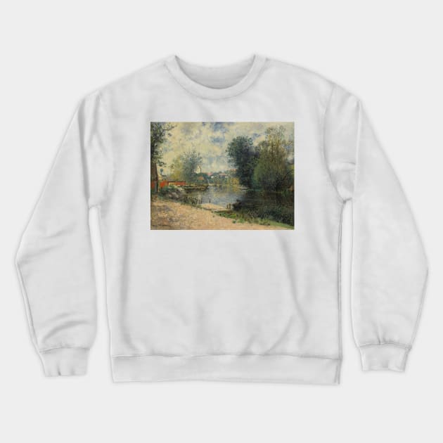 Sommarlandskap by Alfred Wahlberg Crewneck Sweatshirt by Classic Art Stall
